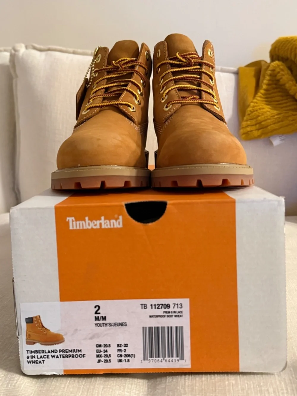 Timberland waterproof wheat